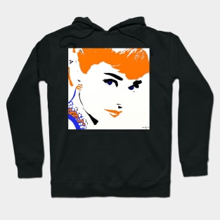 AUDREY SO BEAUTIFUL IN BLUE AND ORANGE Hoodie